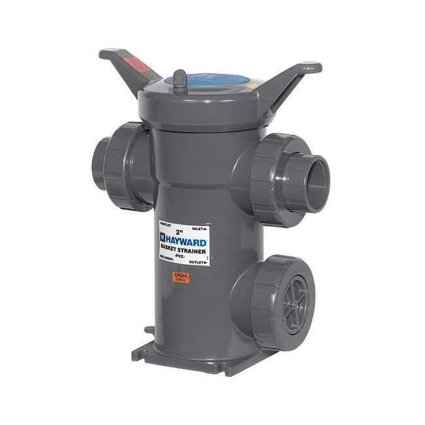 Simplex Strainer, 2" Pipe, Socket/Threaded, PVC, 150 psi