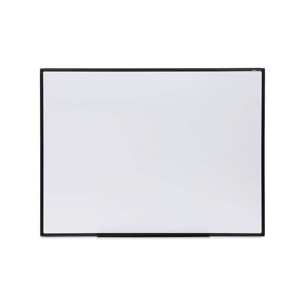 Universal One Dry Erase Board,Melamine,48x36,Blk UNV43629