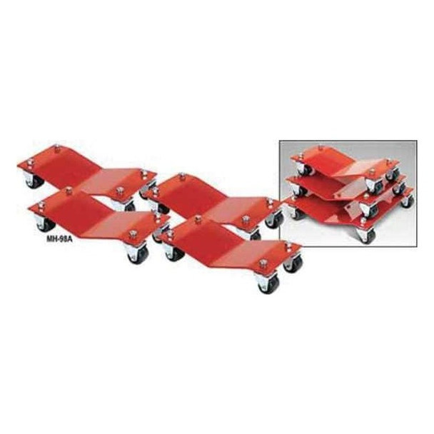 Auto Dolly Car Dollies,12 x 16 In,6000 Lb,PK4 M998002