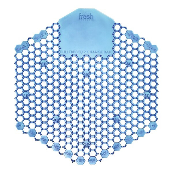 Wave 3D Urinal Deodorizer Screen, Blue, Cotton Blossom, PK60