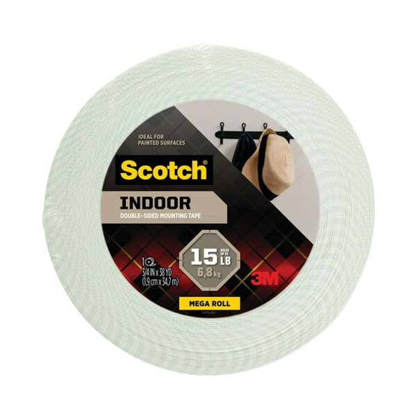 Scotch Mounting Tape,1/2 x 38 yd.,White 110-MR