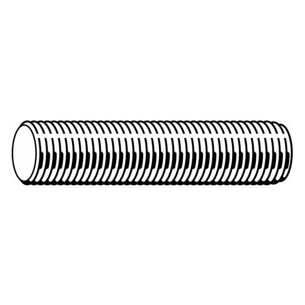 Fully Threaded Rod, 7/8"-9, 6 ft, Stainless Steel, 316, Plain Finish