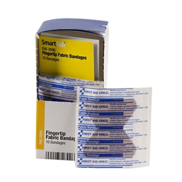 First Aid Kit Refill,Fabric Fingertip Bandages, 10 Per Box