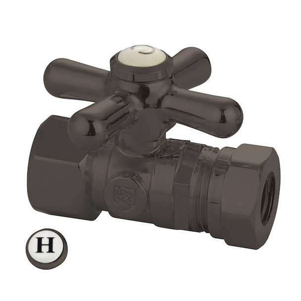 CC44155X Quarter Turn Valve (1/2" FIP X 1/2" & 7/16" O.D. Slip Joint)