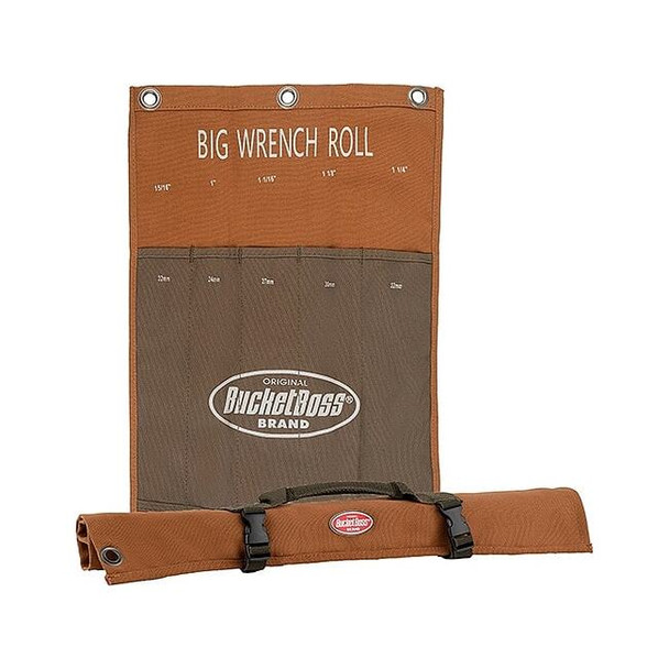Bucket Boss Wrench Roll, Brown, Canvas, Buckle 70005