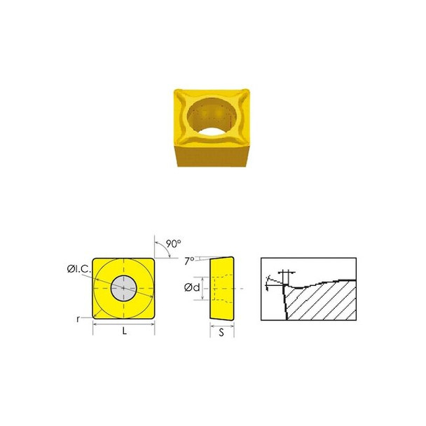 Hhip SCMT-32.52-HM Coated Carbide Insert 6004-3032