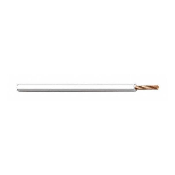 CSA TEW (UL 1015), Hookup Wire, Tinned Copper, 14 AWG, White, Stranded, 100 ft