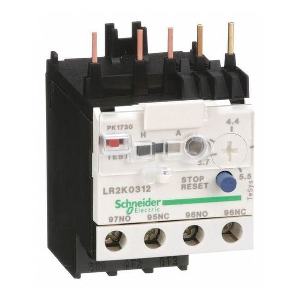 Overload Relay, 1NC/1NO, 3.7 A Min current, 5.5 A Max current, 690V AC