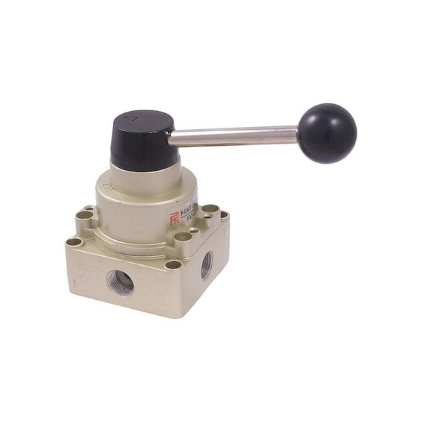 Hhip 4-Way Hand Operated Rotary Disc Type Valve With 3/8 NPT Inlet 8401-0255