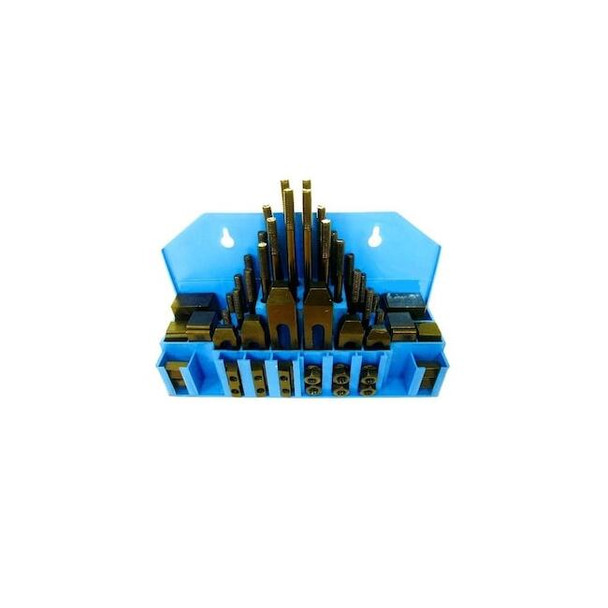Hhip Ultra Quality 58 Piece 7/16" T Slot 3/8-16 Stud Size Clamping Kit 3901-0002