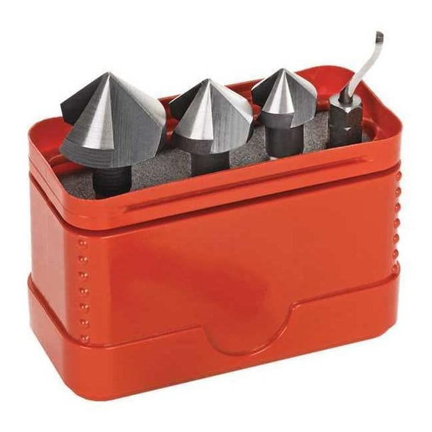 Shaviv Deburring Tool Set,High Speed Steel 154-00031