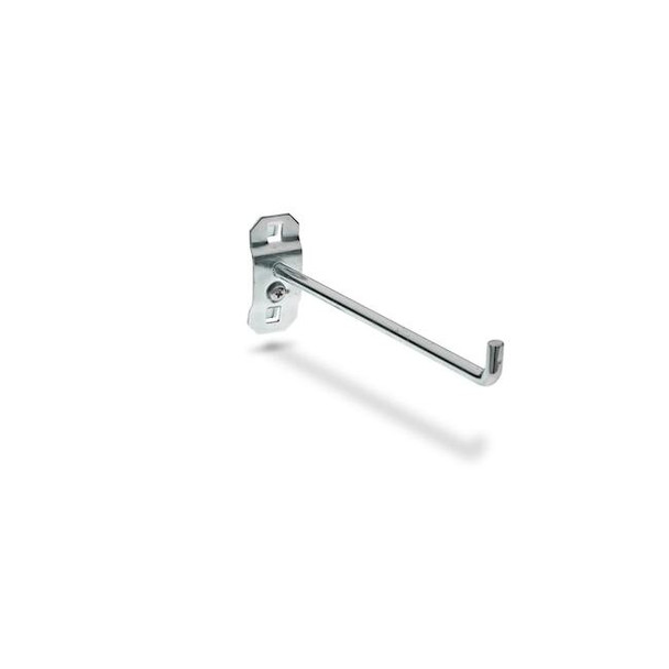 6 In. Single Rod 90 Degree Bend Steel Pegboard Hook for LocBoard, PK5
