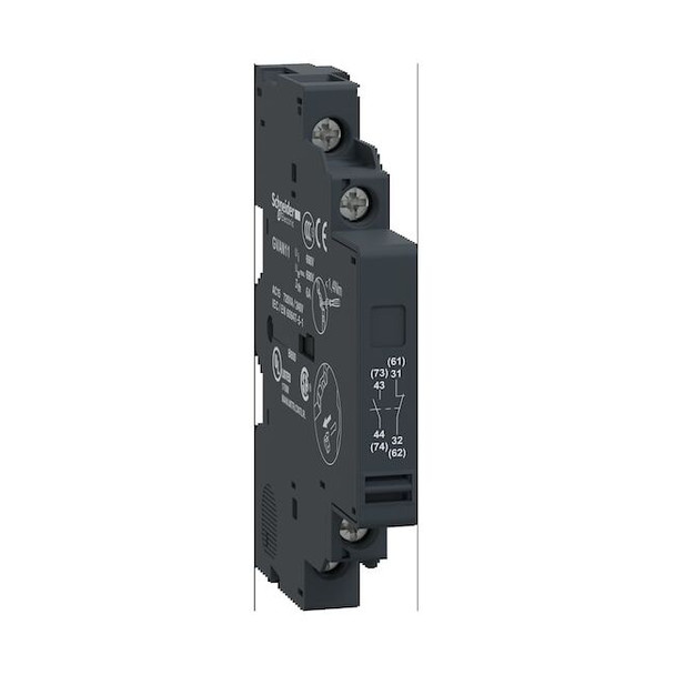 Schneider Electric Auxiliary Contact, 1NO/1NC, 6 A GVAN11