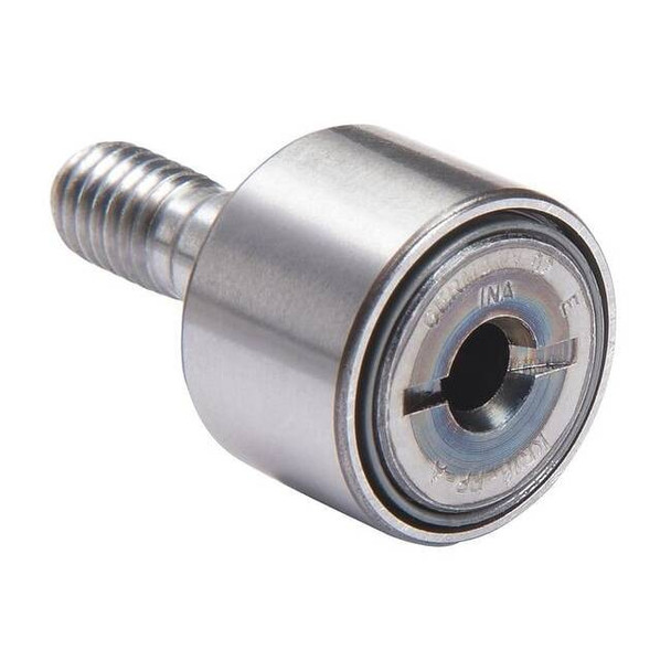 Double Sealed Track Roller, Crowned Stud, Alloy Steel, 22 mm Dia, 12 mm Wd
