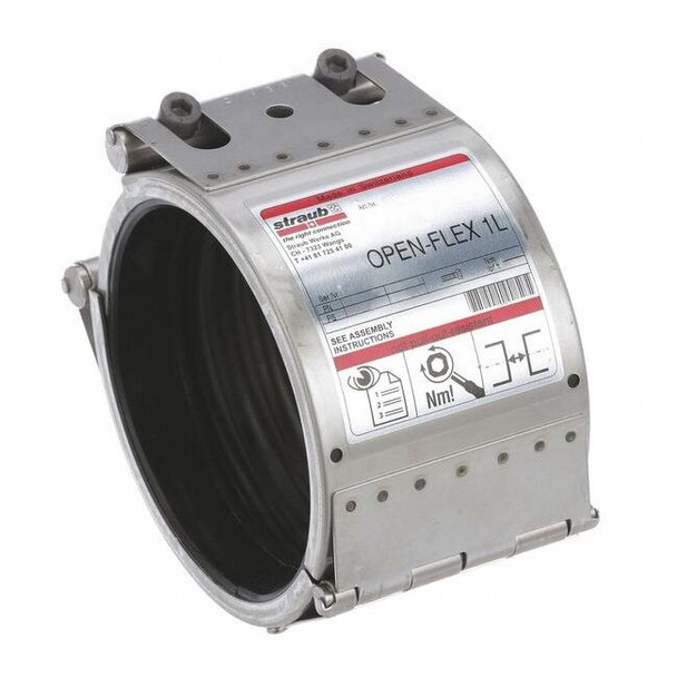 Straub 4" 304 SS Open Flex Coupling STR35651