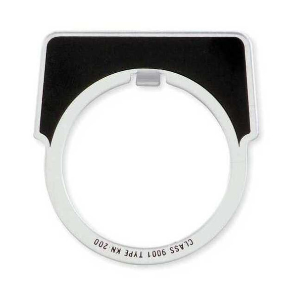 Schneider Electric Legend Plate, Off-On, Black, Half-Round 9001KN244