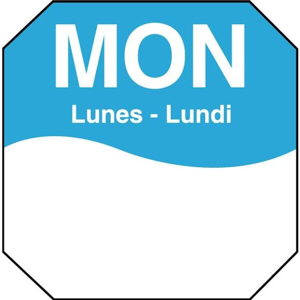 Daymark Day Label,Blue,PK1000 1100601 Daymark Day Label,Blue,PK1000 1100601