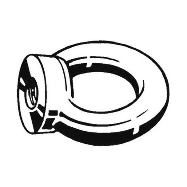 Eye Nut, M20, 40 mm ID, Steel, Black Oxide, 10 PK