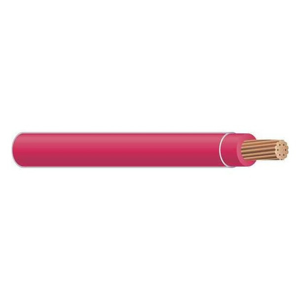 Southwire THHN Building Wire, Copper, 6 AWG, 1C, Red, Stranded, 100 ft 20495820