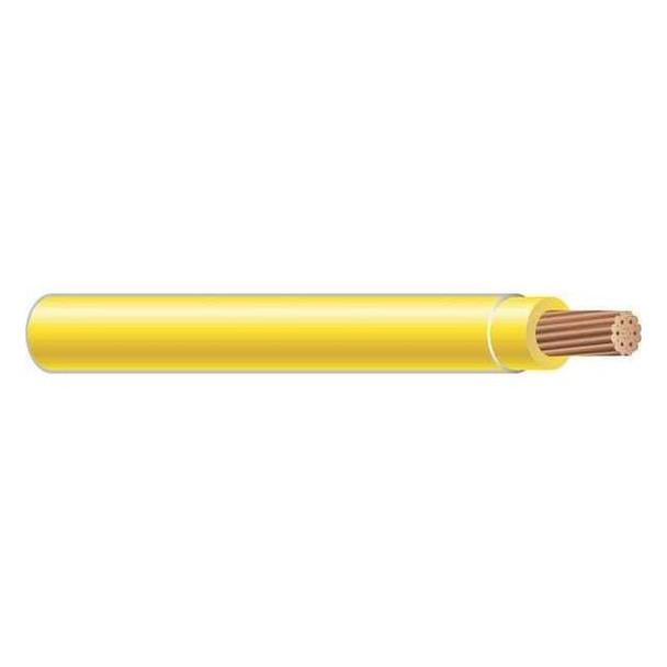 THHN Building Wire, Copper, 8 AWG, 1C, Yellow, Stranded, 500 ft