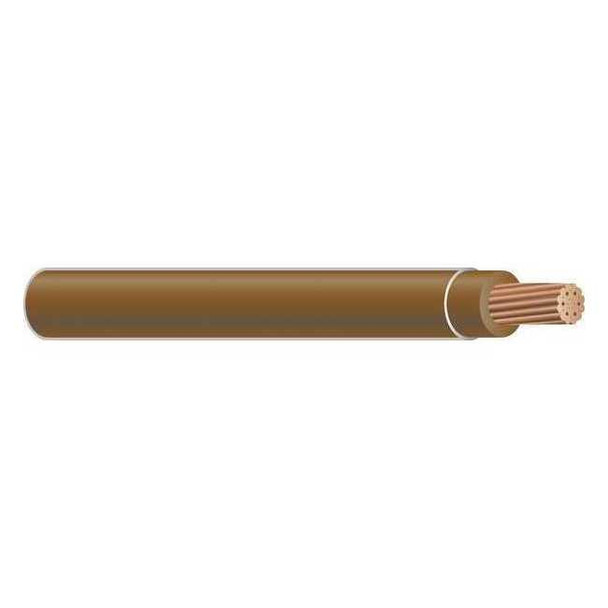 TFFN Building Wire, Copper, 16 AWG, 1C, Brown, Stranded, 500 ft