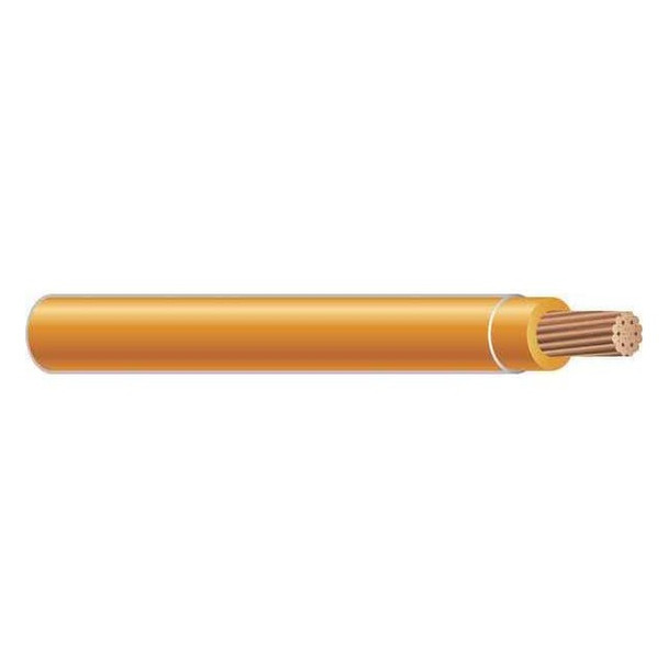 TFFN Building Wire, Copper, 16 AWG, 1C, Orange, Stranded, 500 ft