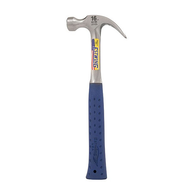 Estwing Curve Claw Hammer,Round,4-7/8" Head L E3-16C