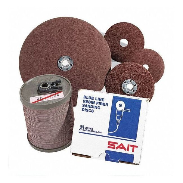 SAIT 50383 AO Aluminum Oxide Economical Fiber Disc, 7" x 7/8", 50 Grit, 25-Pack