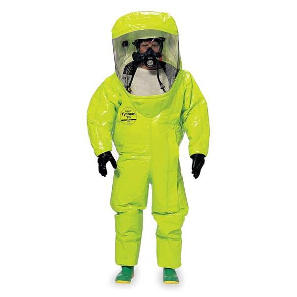 Dupont Encapsulated Level A Suit,Tychem 10000,XL TK555TLYXL000100