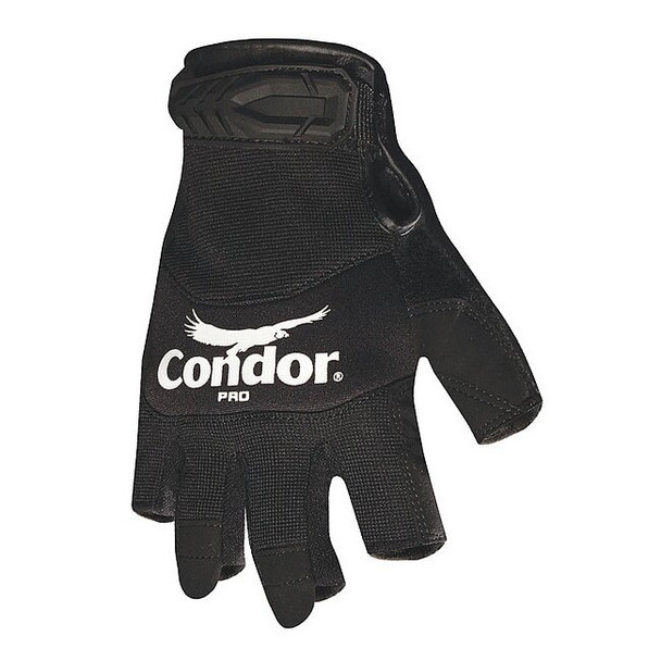 Manufacturer Varies Mechanics Gloves, Synthetic Leather Palm, S, Black 42KZ54