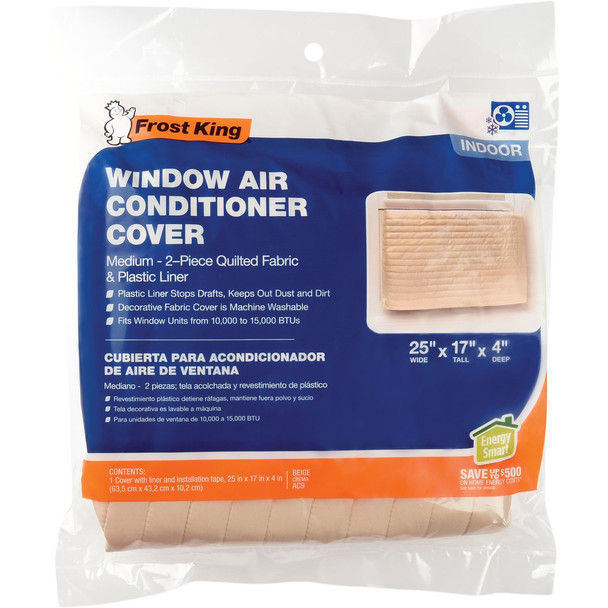 Frost King 18 In. x 25 In. Rectangle Beige Air Conditioner Cover AC9H