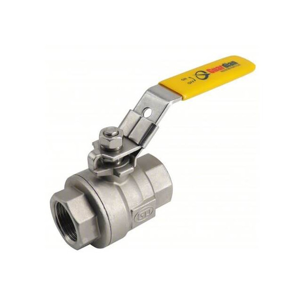 1/2 in Ball Valve, Stainless Steel, FNPT, Inline