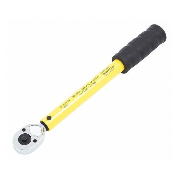 Steelman Preset,3/8" Drive,31 ft.-lb.,Yellow JSP95511