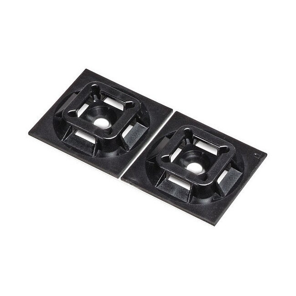 Panduit Cable Tie,Mount,Hi Temp,Outdoor,Bl,PK100 ABM100-AT-C0