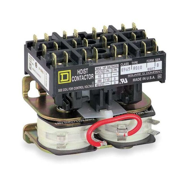 Square D 120VAC Reversing Hoist Contactor 3P 8965RO10V02