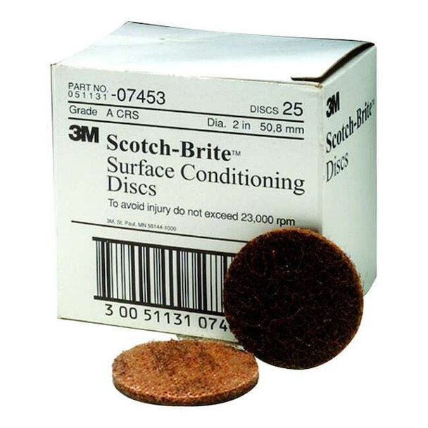 3m Scotch Brite Surface Conditioning Discs Coarse Brown,2" MMM7453
