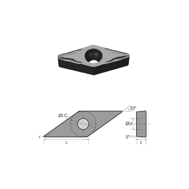 Hhip VBMT-221-EM NC-TiAIN Coated Carbide Insert 6059-0221
