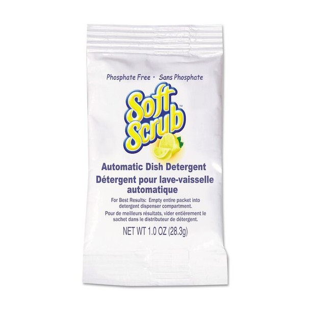 Automatic Dish Detergent, Lemon Scent, Powder, 1 oz Pack, 200PK