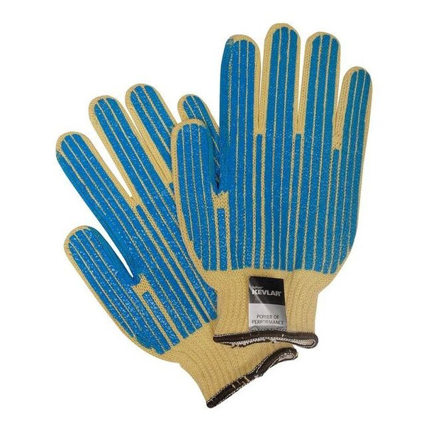 Cut Resistant Coated Gloves, Cut Level 2 ,PVC ,Dotted ,L 1 PR
