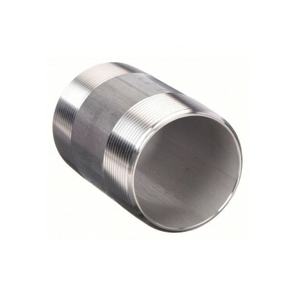 1-1/4" MNPT x 3-1/2" TBE Stainless Steel Pipe Nipple Sch 80