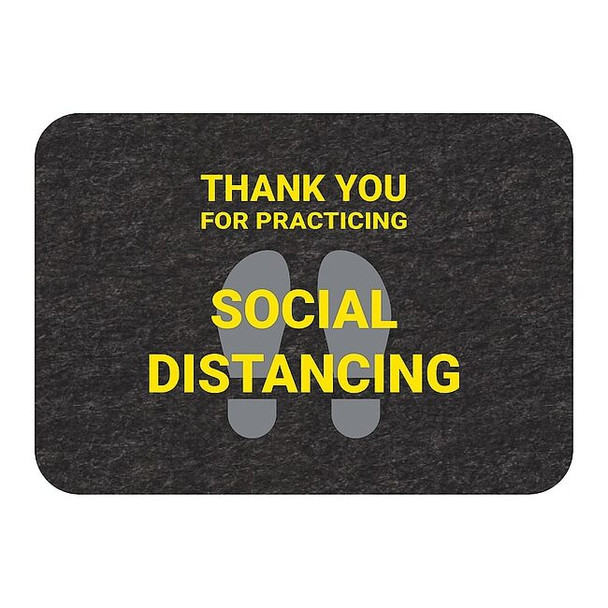 Pig Social Distance Floor Sign,PK4 GMM21004-BK