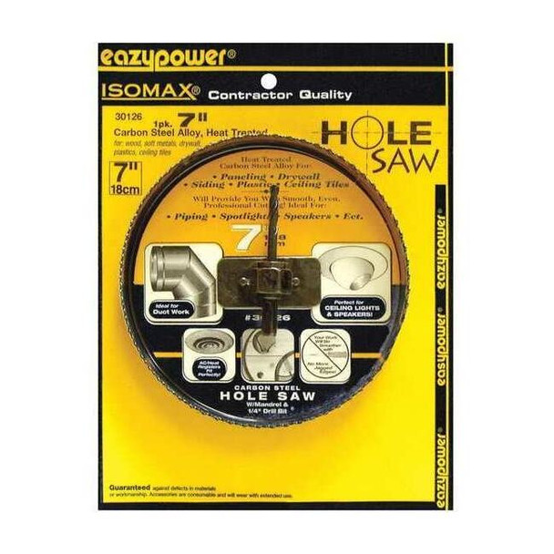 Eazypower Alloy Hole Saw,7" 30126 Pack of 3