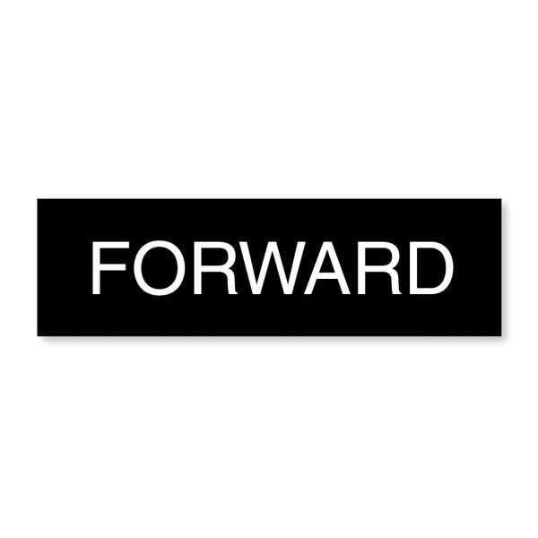 Schneider Electric Legend Plate, Forward, White/Black and Red ZBY02305