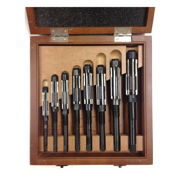 Hhip A-H 8 Piece High Speed Steel Adjustable Blade Reamer Set 2006-0026