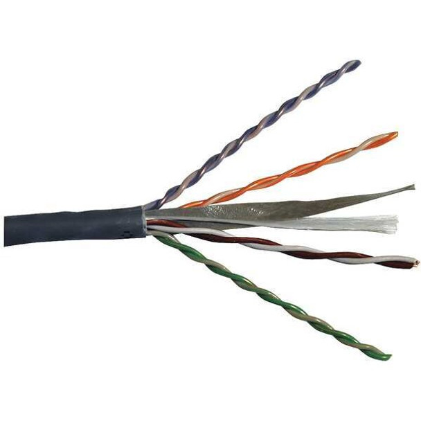 Carol Cable,Cat 6,23 AWG,1000 ft,Gray CR6.30.10