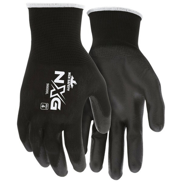 Mcr Safety Gloves,13 Gauge,Polyester,Black,S,PK12 96699S Mcr Safety Gloves,13 Gauge,Polyester,Black,S,PK12 96699S