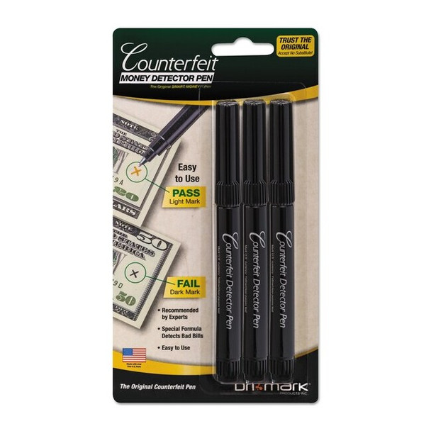Dri Mark Counterfeit Bill Detector Pen,PK3 3513B-1