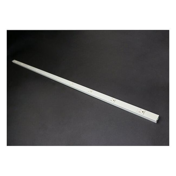 Wiremold Outlet Strip, Plug Converter, 3 ft., Gray G20GB306