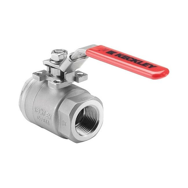 Keckley 1/4" FNPT Carbon Steel Ball Valve Inline BVS2THFCSRGSL-025