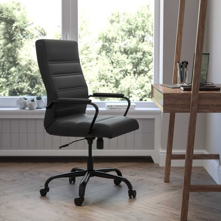 Flash Furniture Executive Swivel Office Chair GO-2286H-BK-BK-GG